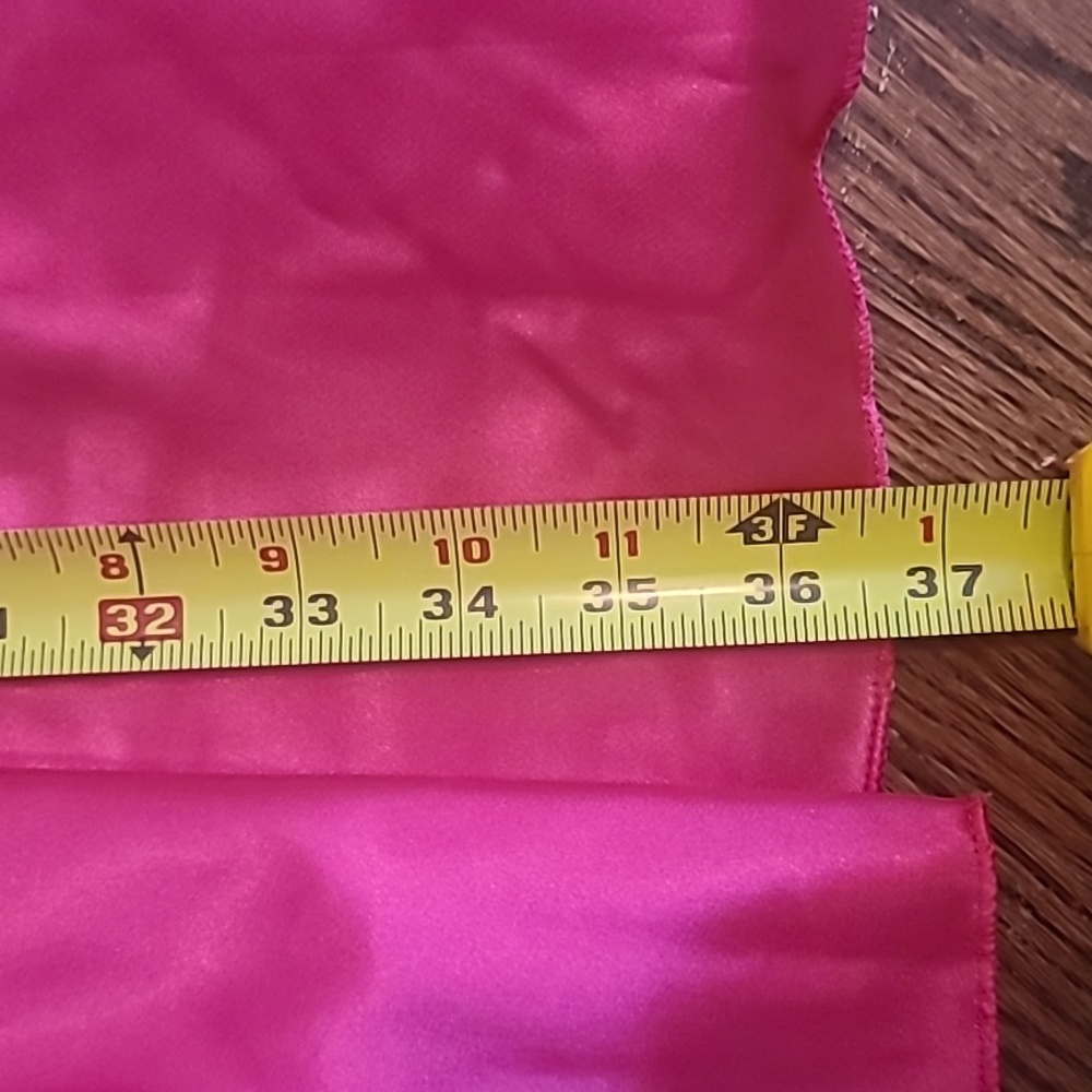 Elastic waist hot pink sateen style skirt - Picture 7 of 9
